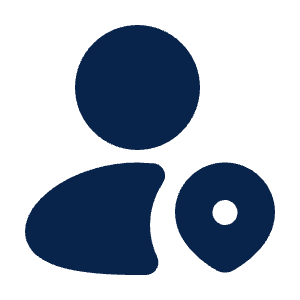 User Pin Fill Icon from Mingcute Fill Set