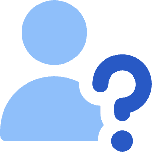 User Question Query Icon from Core Flat Set