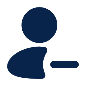User Remove 2 Fill Icon from Mingcute Fill Set