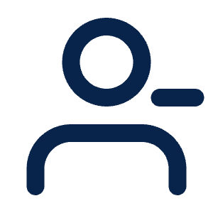 User Remove Line Icon from Mingcute Line Set