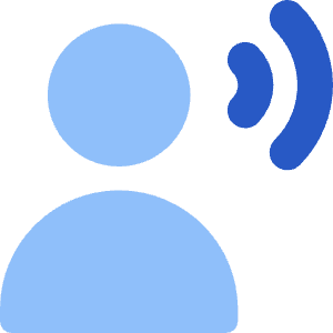 User Speaking Icon from Core Flat Set