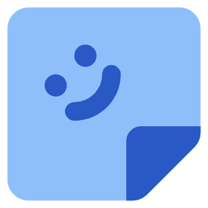 User Sticker Square Icon from Core Flat Set