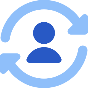 User Sync Online In Person Icon from Core Flat Set