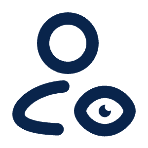 User Visible Line Icon from Mingcute Line Set