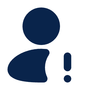 User Warning Fill Icon from Mingcute Fill Set