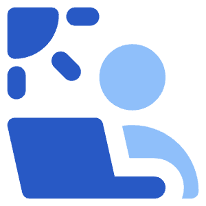 User Work Laptop Outdoor Icon from Core Flat Set