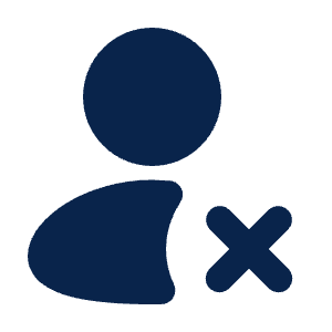 User X Fill Icon from Mingcute Fill Set