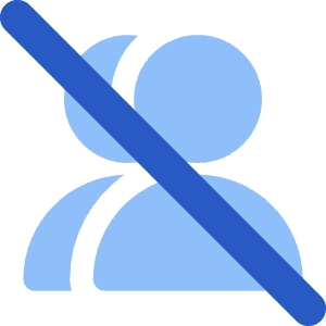 Users Group Off Icon from Core Flat Set