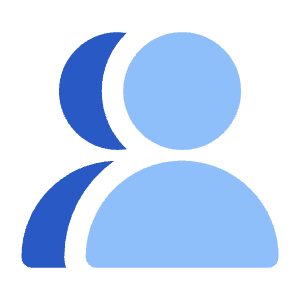 Users Group Solo Icon from Core Flat Set