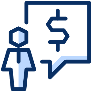 User Chat Dollar Icon from Cyber Duotone - Free Set