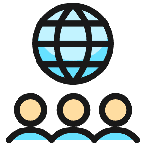 Multiple Users Network Icon from Ultimate Colors - Free Set