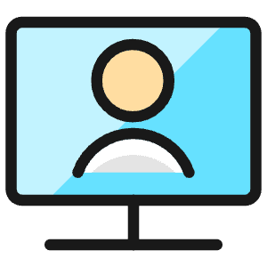 Single Neutral Monitor Icon from Ultimate Colors - Free Set