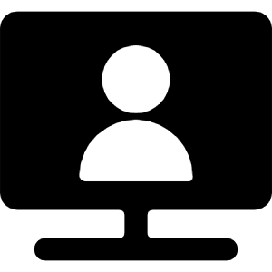 Single Neutral Monitor Icon from Ultimate Bold - Free Set
