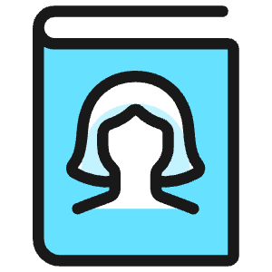 Single Woman Book Icon from Ultimate Colors - Free Set