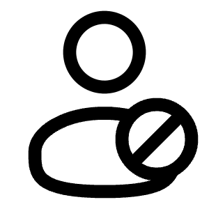 User Block Icon from Solar Linear Set