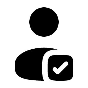 User Check Icon from Solar Bold Set