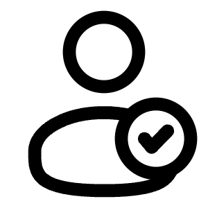 User Check Icon from Solar Linear Set