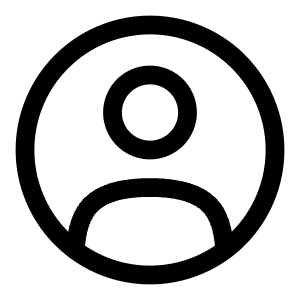 User Circle Icon from Solar Linear Set