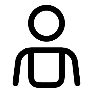 User Hands Icon from Solar Linear Set