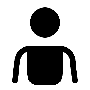 User Hands Icon from Solar Bold Set