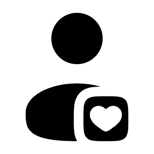 User Heart Icon from Solar Bold Set