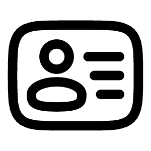 User Id Icon from Solar Linear Set