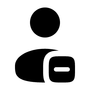 User Minus Icon from Solar Bold Set