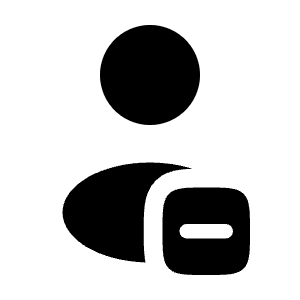 User Minus Rounded Icon from Solar Bold Set