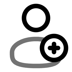 User Plus Icon from Solar Line Duotone Set