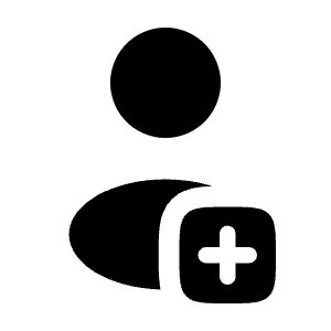 User Plus Rounded Icon from Solar Bold Set
