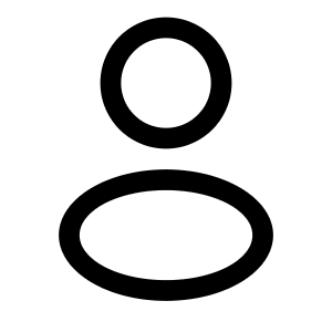 User Rounded Icon from Solar Linear Set