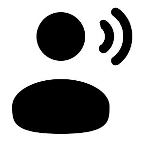 User Speak Icon from Solar Bold Set