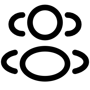 Users Group Two Rounded Icon from Solar Linear Set