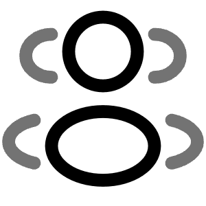 Users Group Two Rounded Icon from Solar Line Duotone Set