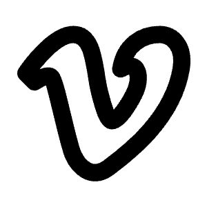 Brand Vimeo Icon from Tabler Line Set