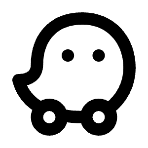 Brand Waze Icon from Tabler Line Set