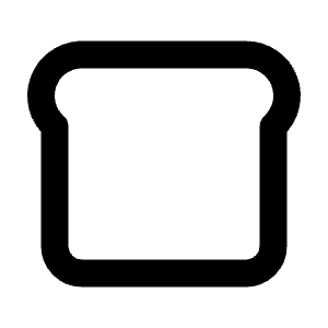 Bread Icon from Tabler Line Set