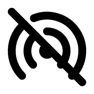 Broadcast Off Icon from Tabler Line Set