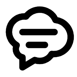 Bubble Text Icon from Tabler Line Set