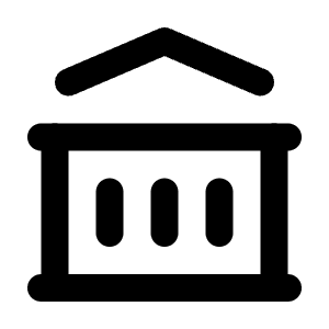 Building Bank Icon from Tabler Line Set