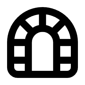 Building Tunnel Icon from Tabler Line Set