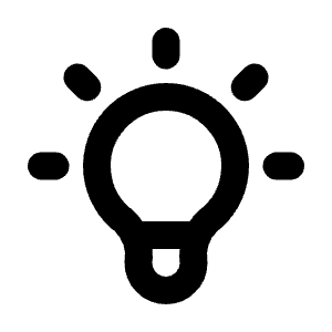 Bulb Icon from Tabler Line Set