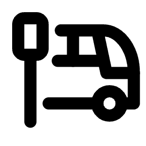 Bus Stop Icon from Tabler Line Set