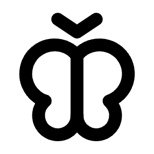 Butterfly Icon from Tabler Line Set