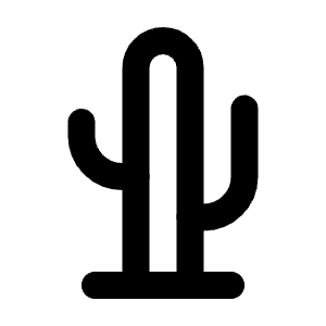 Cactus Icon from Tabler Line Set