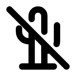 Cactus Off Icon from Tabler Line Set