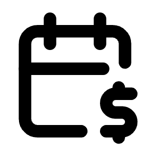 Calendar Dollar Icon from Tabler Line Set