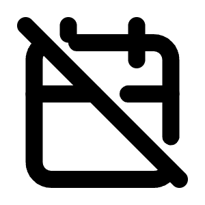 Calendar Off Icon from Tabler Line Set