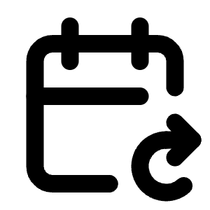 Calendar Repeat Icon from Tabler Line Set