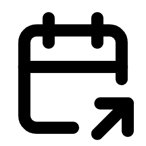 Calendar Share Icon from Tabler Line Set